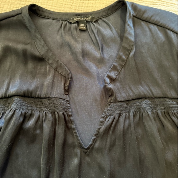 Banana Republic Black Long Sleeve Blouse, Size XXL - Picture 5 of 8